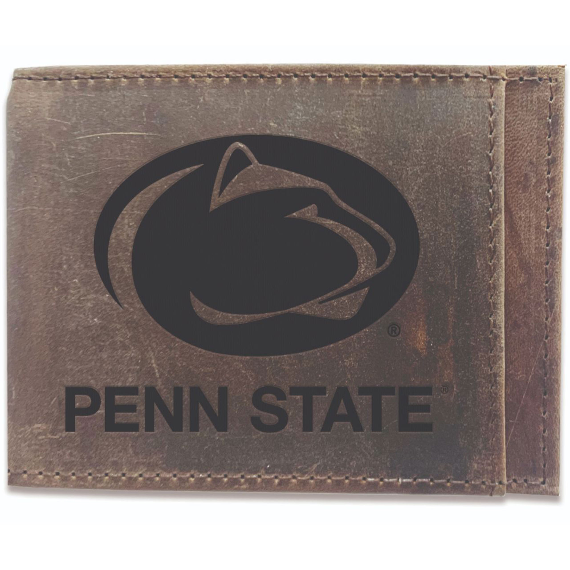 Brown Penn State Nittany Lions Bifold Leather Wallet