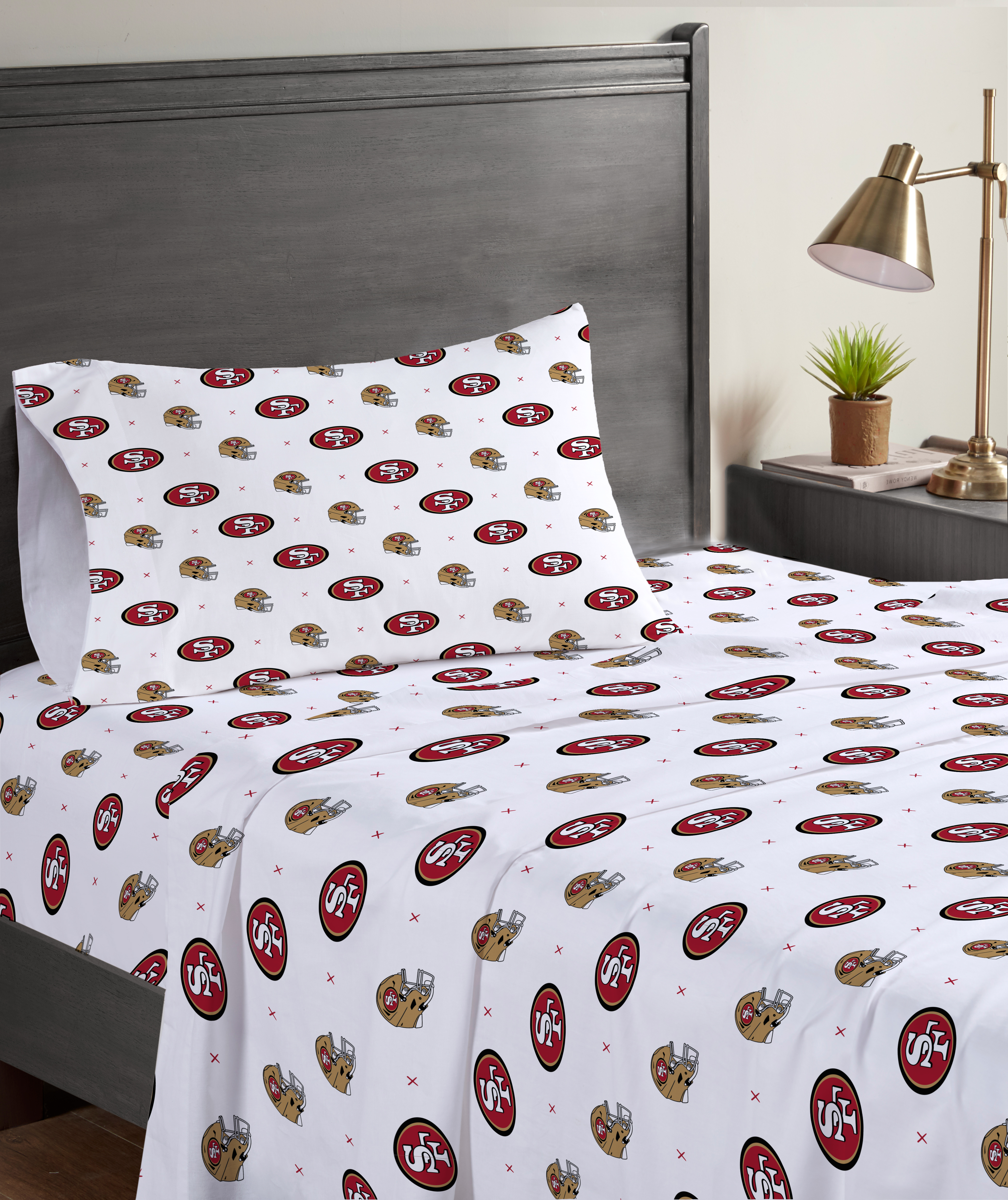 San Francisco 49ers Three-Piece Twin Sheet Set