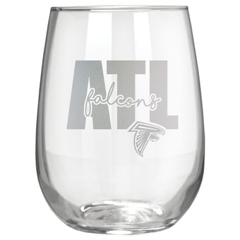 Atlanta Falcons Etched 17oz. City Stemless Wine Glass