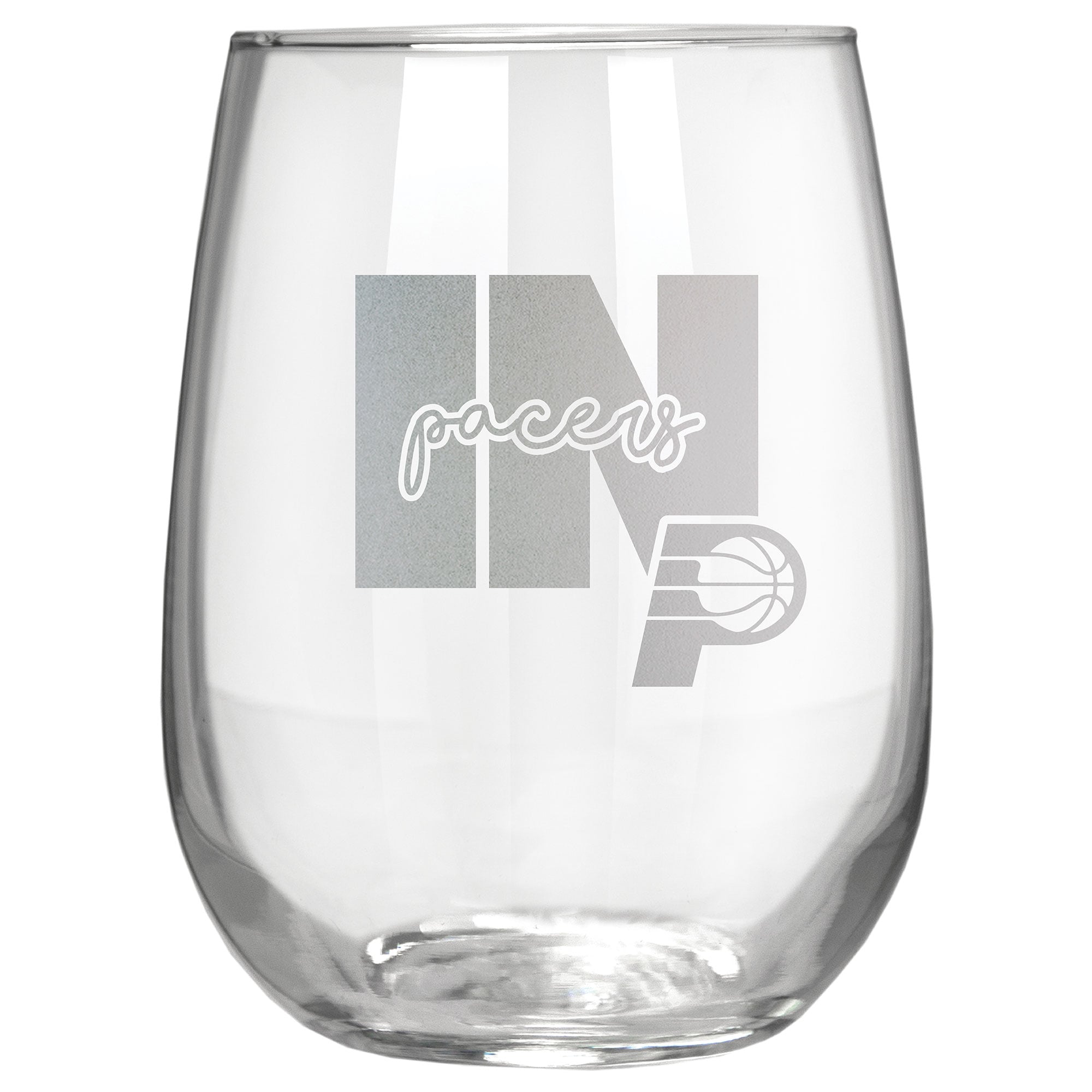 Indiana Pacers Etched 17oz. City Stemless Wine Glass