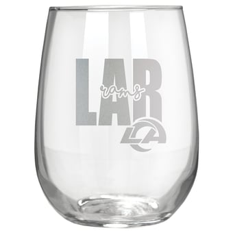 Los Angeles Rams Etched 17oz. City Stemless Wine Glass