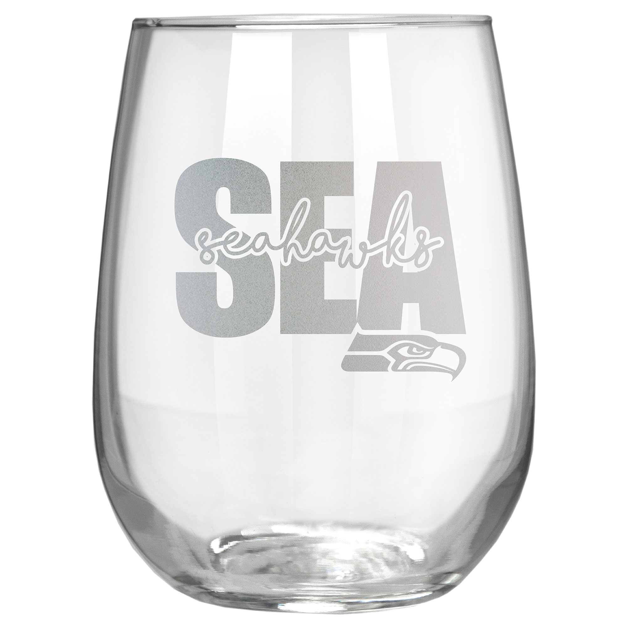 Seattle Seahawks Etched 17oz. City Stemless Wine Glass Seattle Seahawks Etched 17oz. City Stemless Wine Glass
