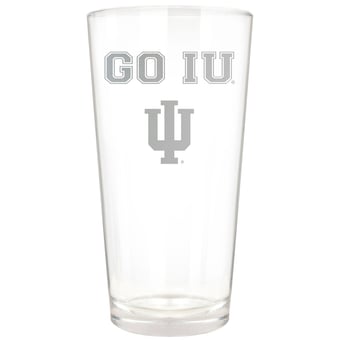 Indiana Hoosiers Etched 16oz. Rally Cry Pint Glass