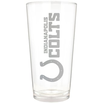 Indianapolis Colts Etched 16oz. Vertical Rally Cry Pint Glass