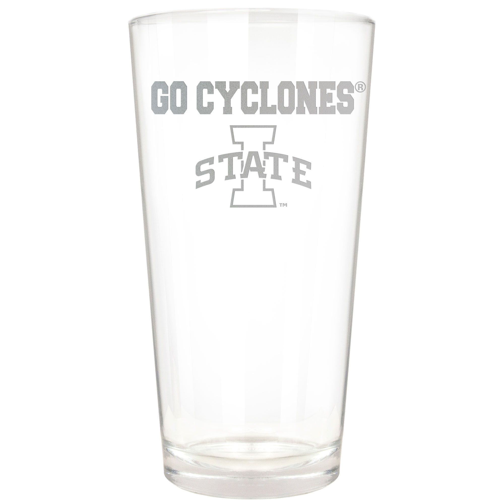 Iowa State Cyclones Etched 16oz. Rally Cry Pint Glass