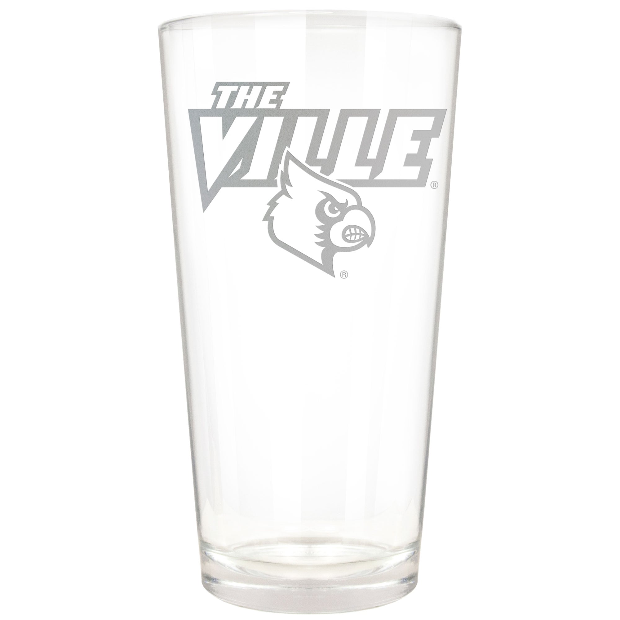 Louisville Cardinals Etched 16oz. Rally Cry Pint Glass