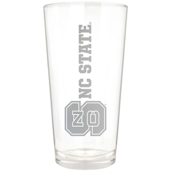 NC State Wolfpack Etched 16oz. Vertical Rally Cry Pint Glass