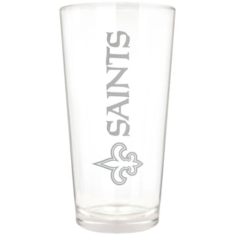 New Orleans Saints Etched 16oz. Vertical Rally Cry Pint Glass