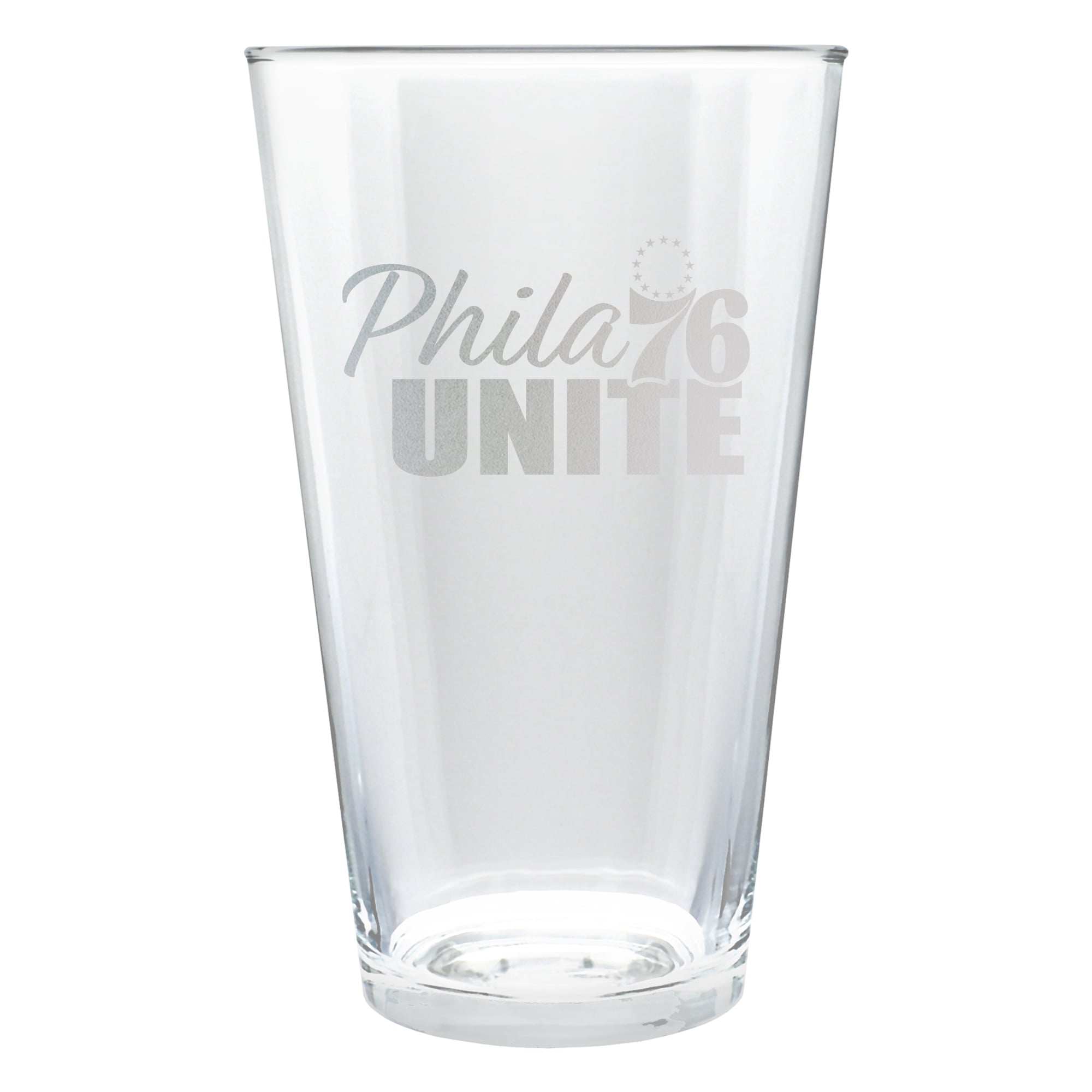 Philadelphia 76ers Etched 16oz. Rally Cry Pint Glass