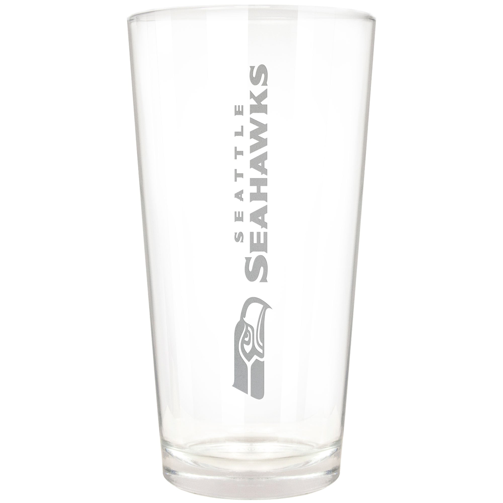 Seattle Seahawks Etched 16oz. Vertical Rally Cry Pint Glass