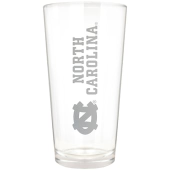 North Carolina Tar Heels Etched 16oz. Vertical Rally Cry Pint Glass