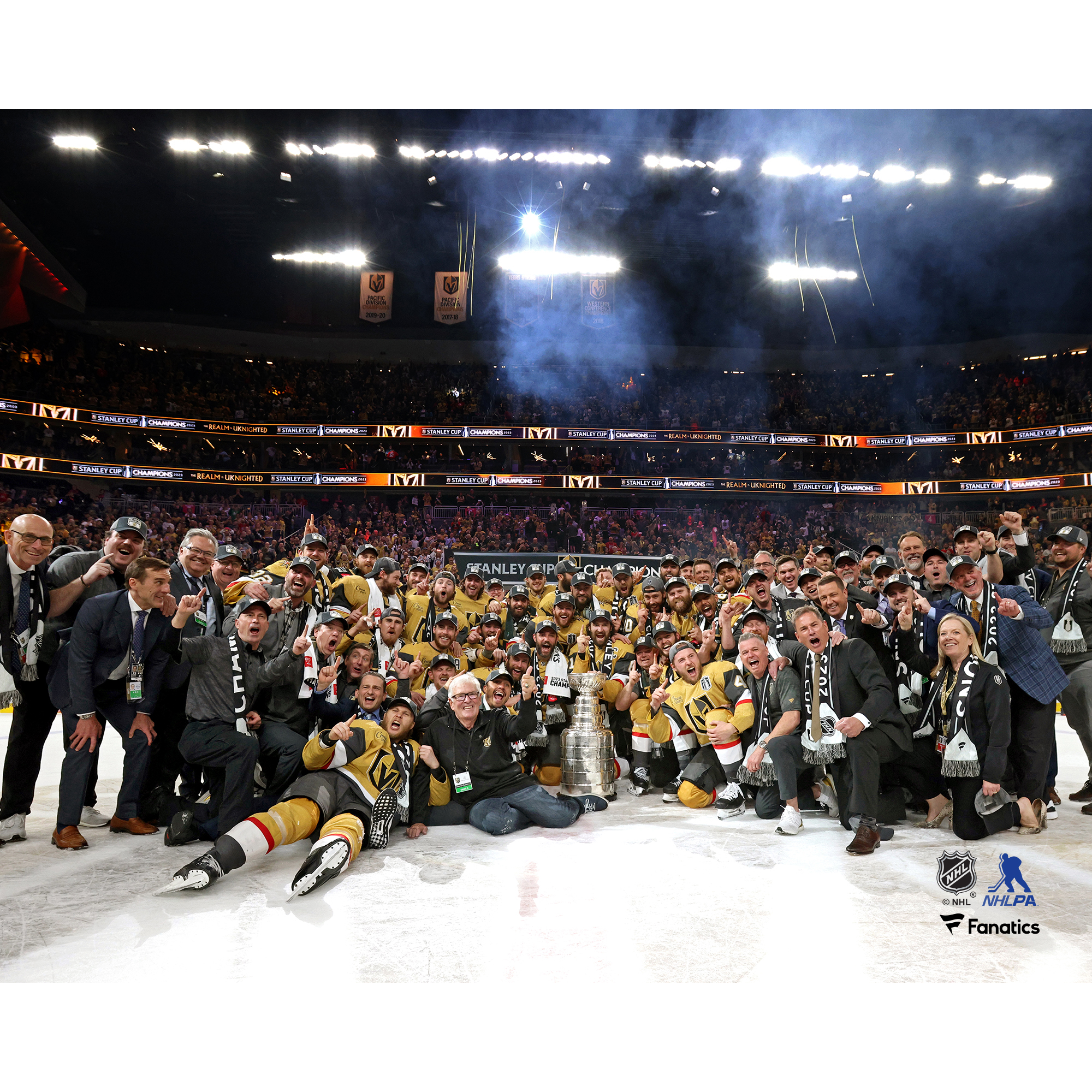 Vegas Golden Knights Unsigned 2023 Stanley Cup Champions Team Celebration Photograph Vegas Golden Knights Unsigned 2023 Stanley Cup Champions Team Celebration Photograph