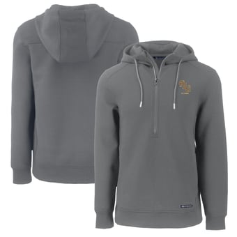Men's Cutter & Buck  Gray Florida State Seminoles Alumni Logo Roam Eco Recycled Half-Zip Pullover Hoodie
