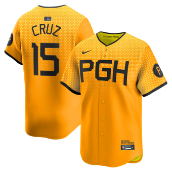 Men's Nike Oneil Cruz Gold Pittsburgh Pirates City Connect Limited Jersey