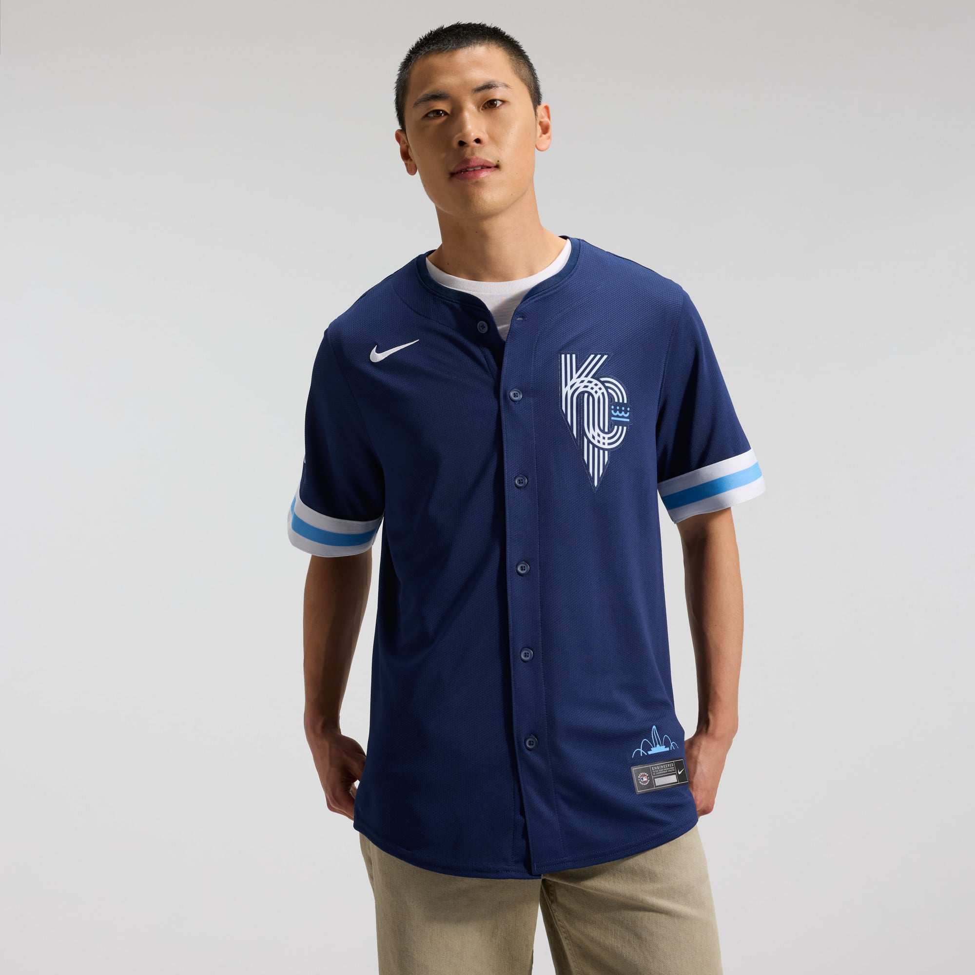 Men's Nike Navy Kansas City Royals City Connect Limited Jersey
