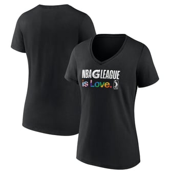 Women's Black NBA G League City Pride V-Neck T-Shirt