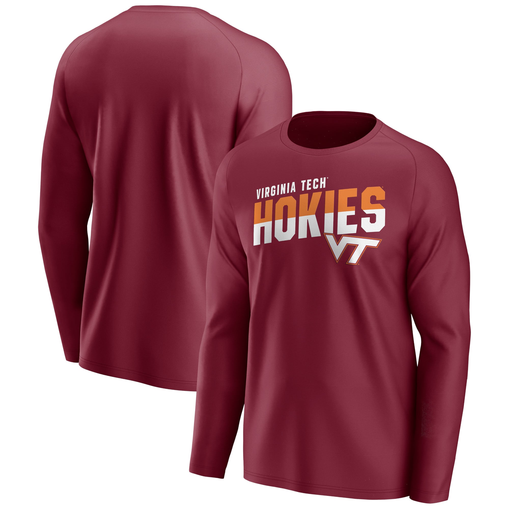 Men's Maroon Virginia Tech Hokies Long Sleeve T-Shirt
