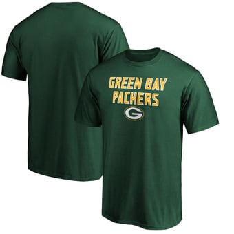 Men's Green Green Bay Packers Game Day Stack T-Shirt