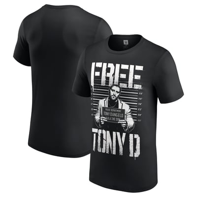 Men's Black Tony D'Angelo Free Tony D T-Shirt