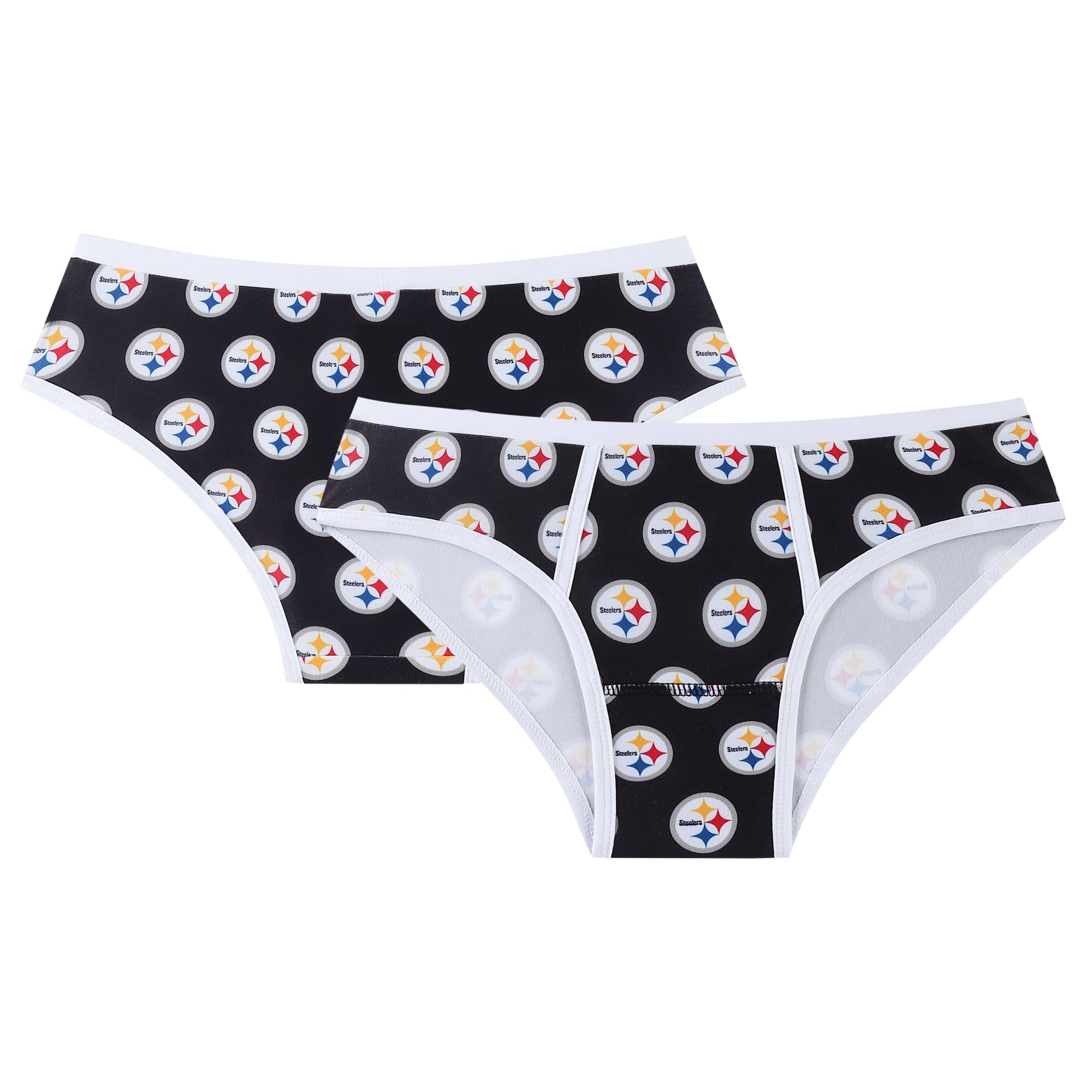 Women's Concepts Sport Black Pittsburgh Steelers Gauge Allover Print Knit Panties