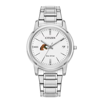 Women's Citizen Watch Silver Florida A&M Rattlers Eco-Drive White Dial Stainless Steel Watch