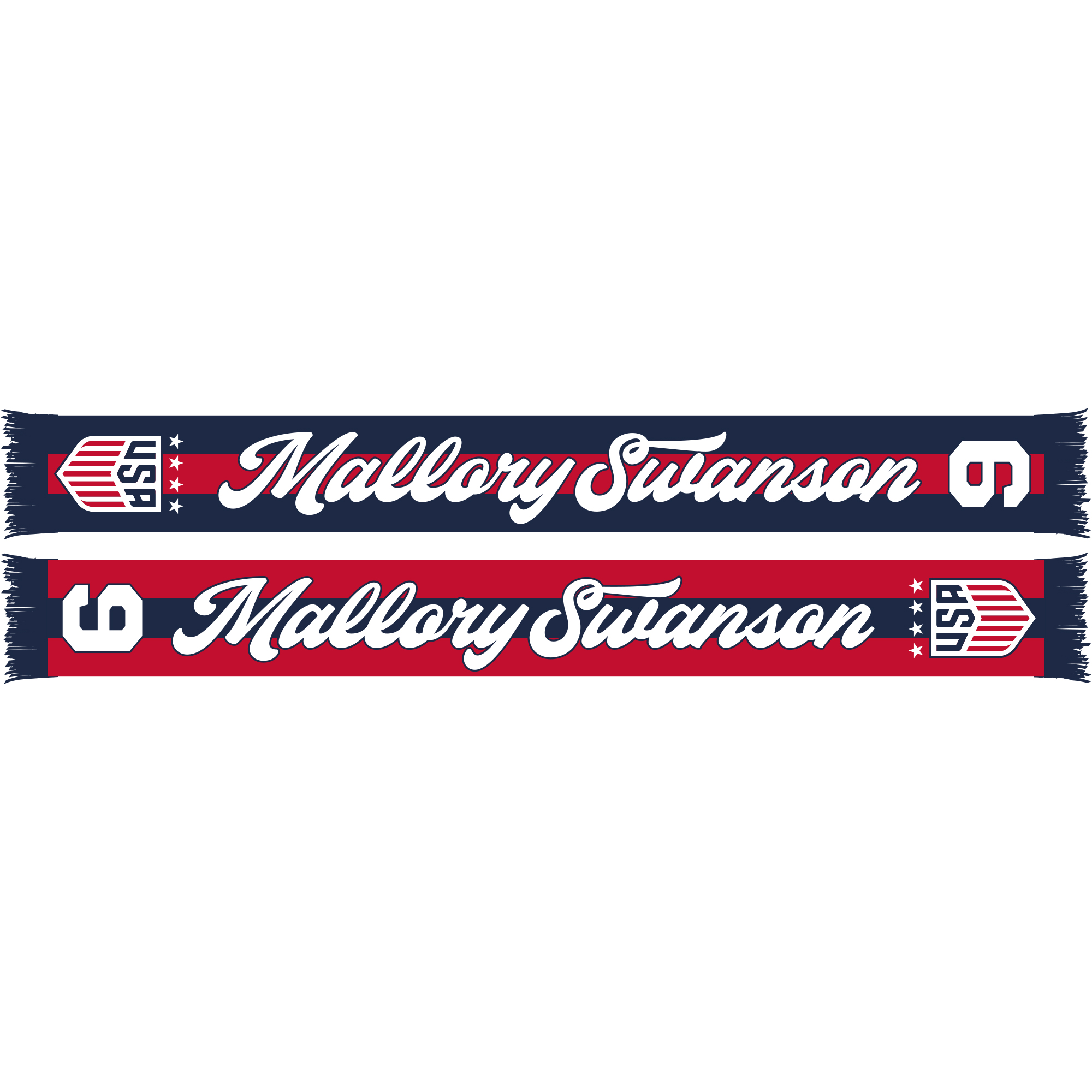 Mallory Swanson Blue USWNT 2023 Player Scarf