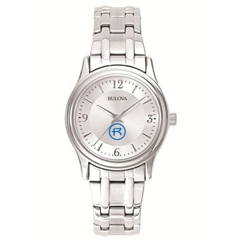 Women's Bulova  Silver Rockhurst Hawks Silver-Tone Dial Stainless Steel Quartz Watch