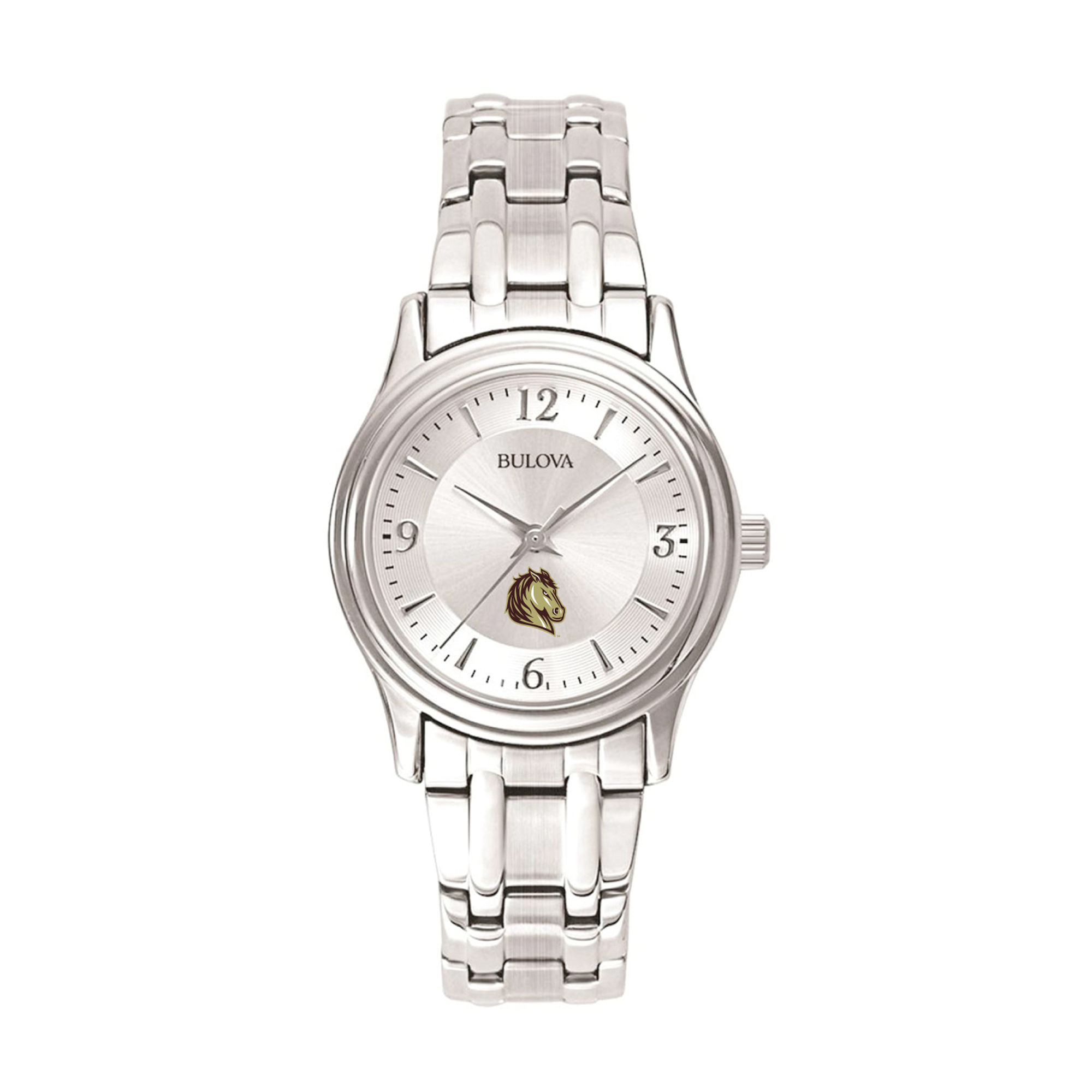 Women's Bulova  Silver Southwest Minnesota State Mustangs Silver-Tone Dial Stainless Steel Quartz Watch