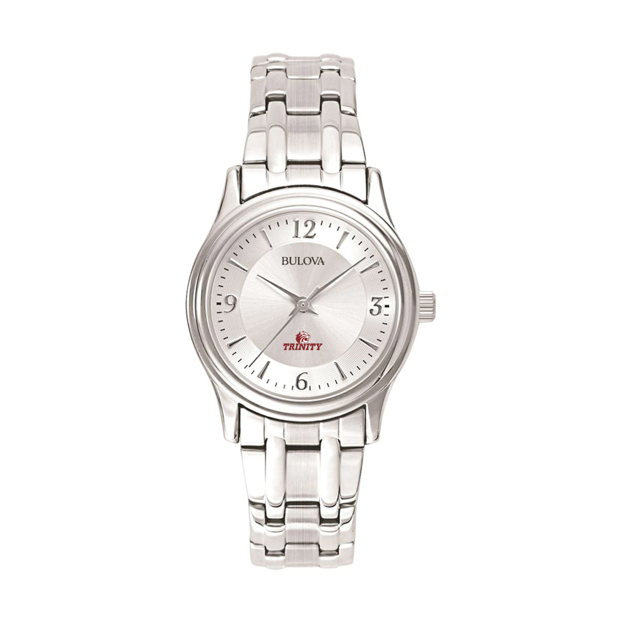Women's Bulova  Silver Trinity Tigers Silver-Tone Dial Stainless Steel Quartz Watch
