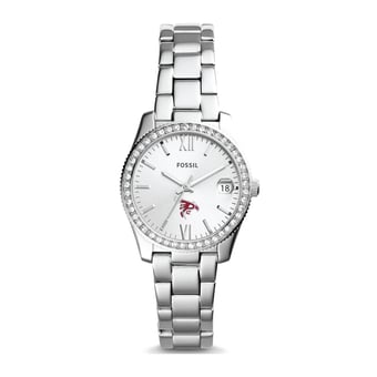 Women's Fossil  Silver Pierce College Raiders Scarlette Mini Three-Hand Date Watch