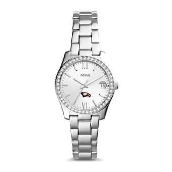 Women's Fossil  Silver Polk State College Eagles Scarlette Mini Three-Hand Date Watch