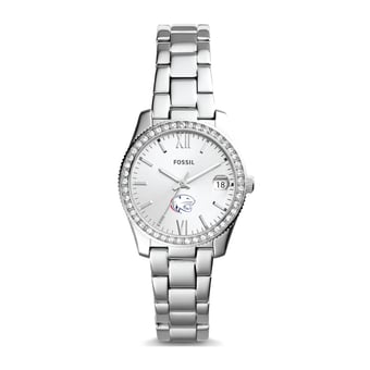 Women's Fossil  Silver South Alabama Jaguars Scarlette Mini Three-Hand Date Watch