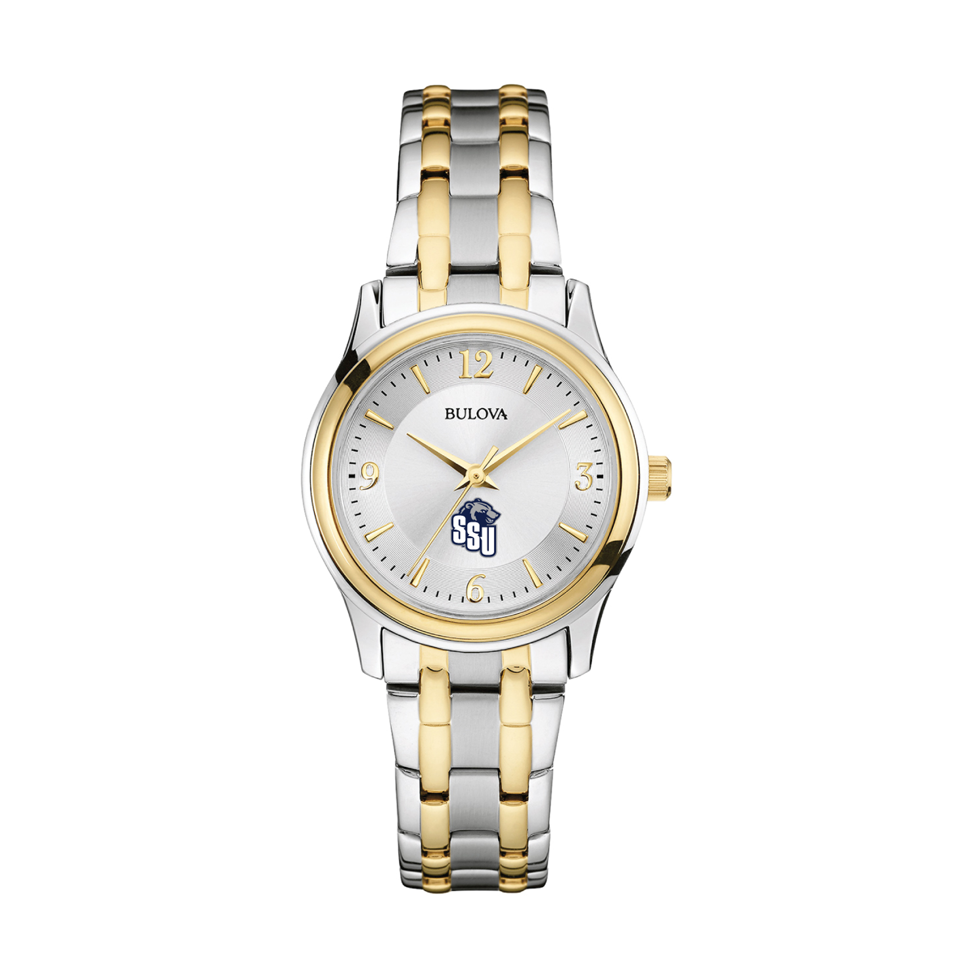Women's Bulova  Silver Shawnee State Bears Two-Tone Stainless Steel Watch