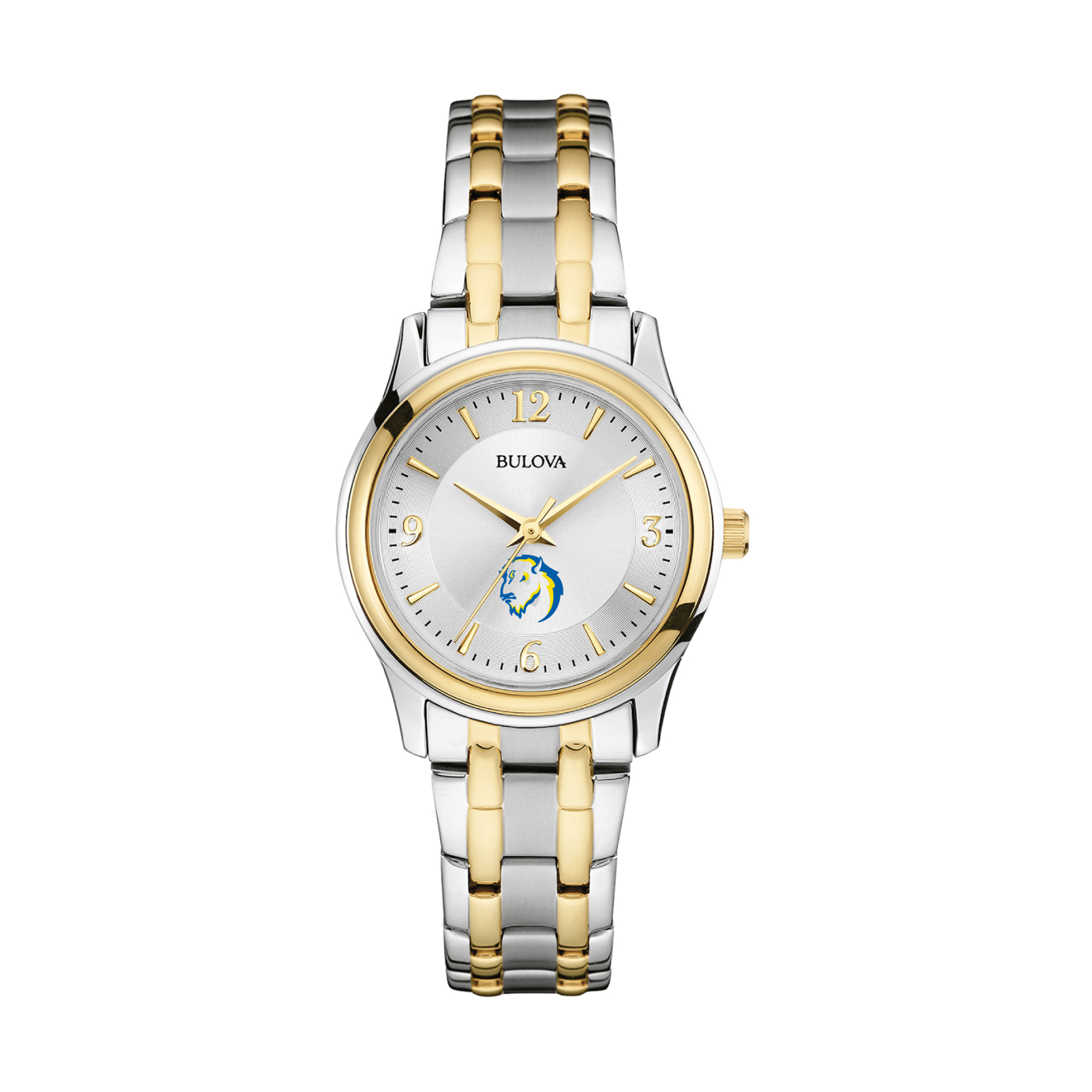 Women's Bulova  Silver Southeastern Oklahoma State Savage Storm Two-Tone Stainless Steel Watch