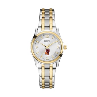 Women's Bulova  Silver Ursinus Bears Two-Tone Stainless Steel Watch