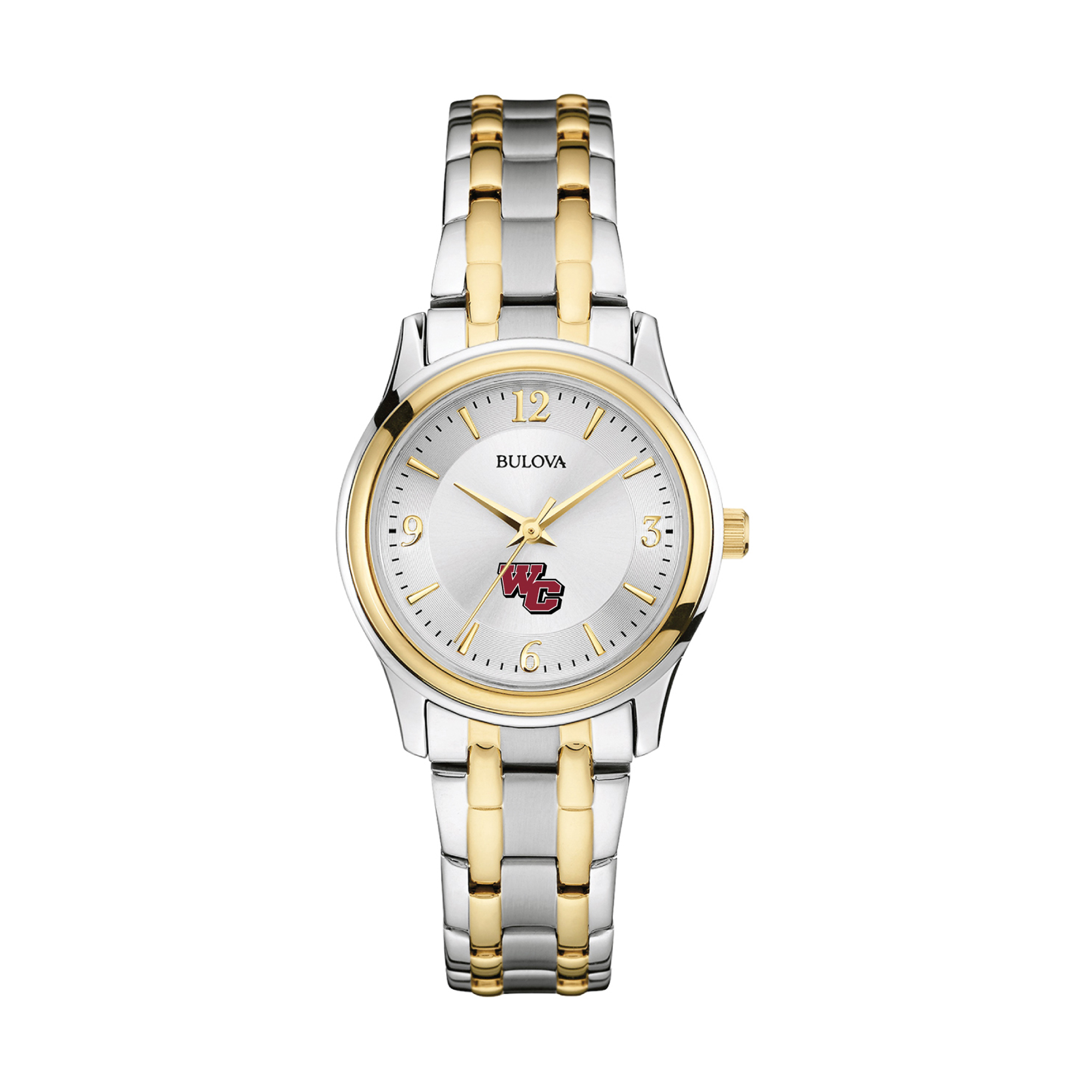 Women's Bulova  Silver Washington College Shoremen Two-Tone Stainless Steel Watch
