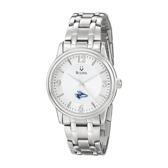 Men's Bulova  Silver Nebraska-Kearney Lopers Stainless Steel Quartz Watch
