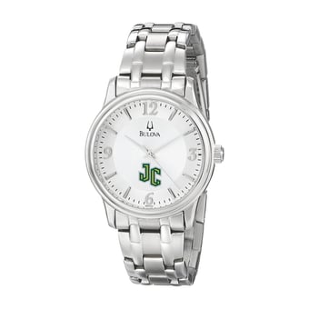 Men's Bulova  Silver New Jersey City Gothic Knights Stainless Steel Quartz Watch