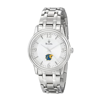 Men's Bulova  Silver College of New Jersey Lions Stainless Steel Quartz Watch