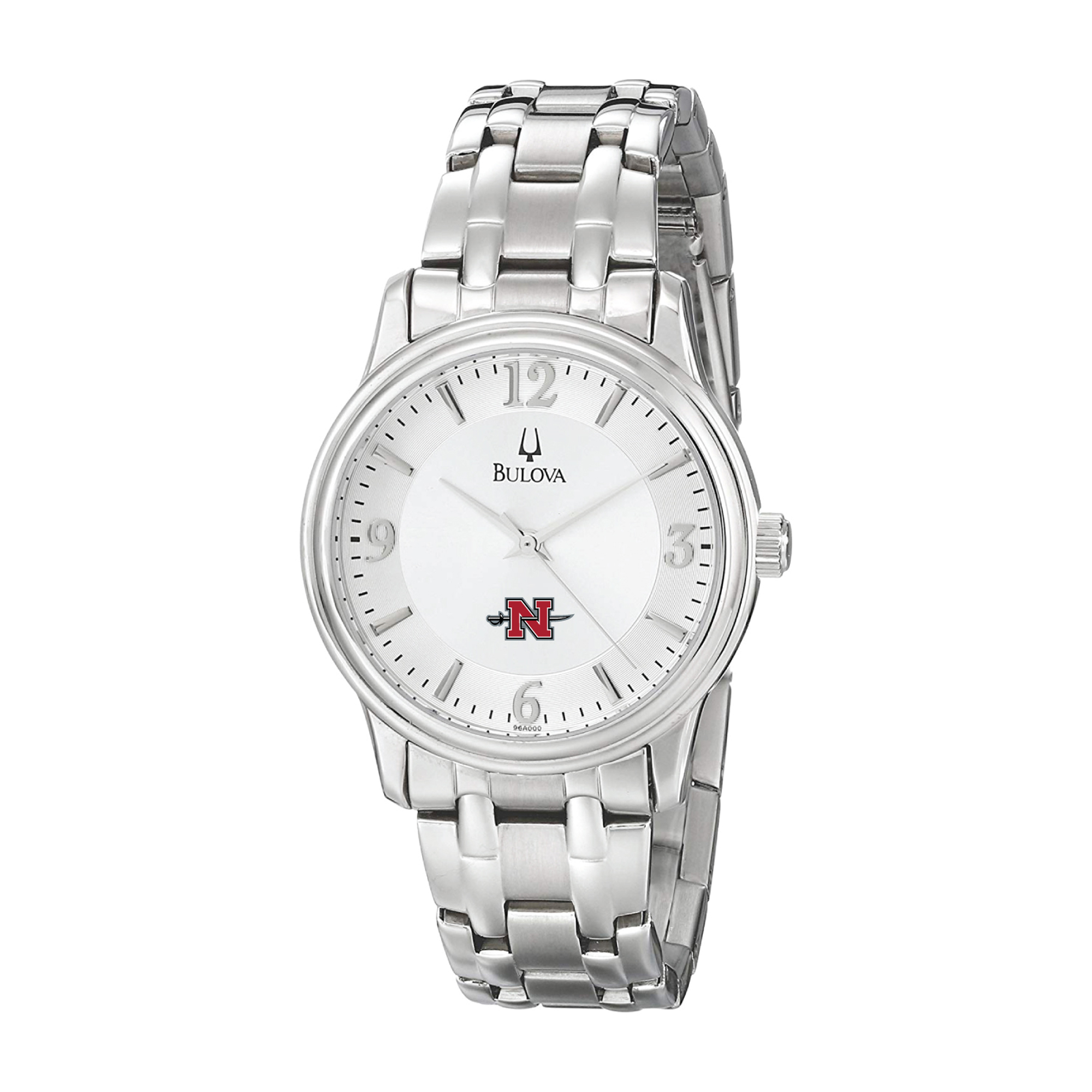 Men's Bulova  Silver Nicholls State Colonels Stainless Steel Quartz Watch