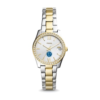 Women's Fossil  Silver/Gold Niagara Falls Culinary Institute Scarlette Mini Two-Tone Stainless Steel Watch