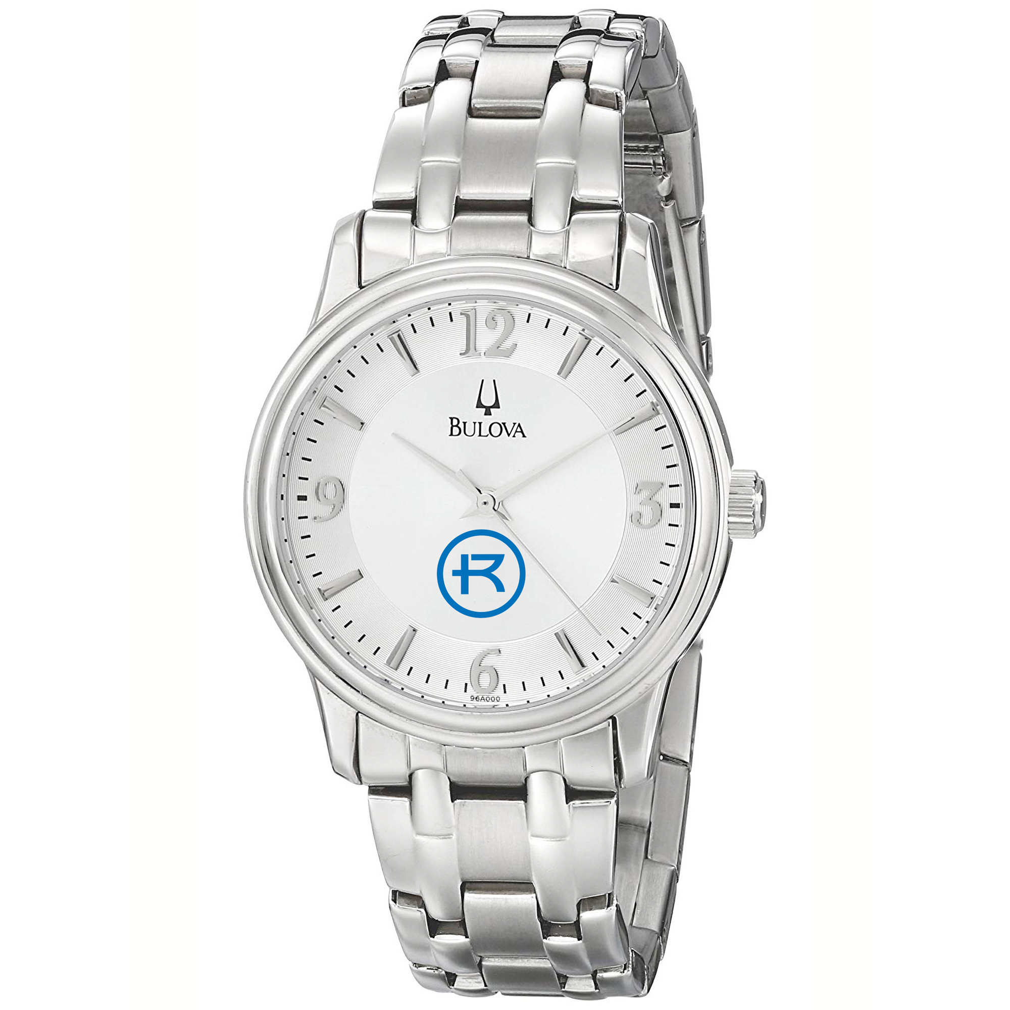 Men's Bulova  Silver Rockhurst Hawks Stainless Steel Quartz Watch
