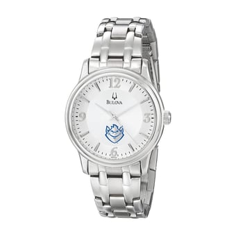 Men's Bulova  Silver Saint Louis Billikens Stainless Steel Quartz Watch