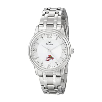 Men's Bulova  Silver St. Mary's Cardinals Stainless Steel Quartz Watch