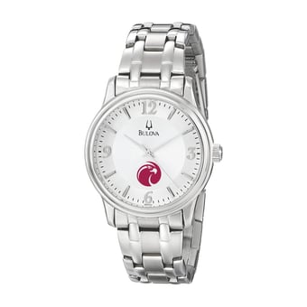 Men's Bulova  Silver Seattle Pacific Falcons Stainless Steel Quartz Watch