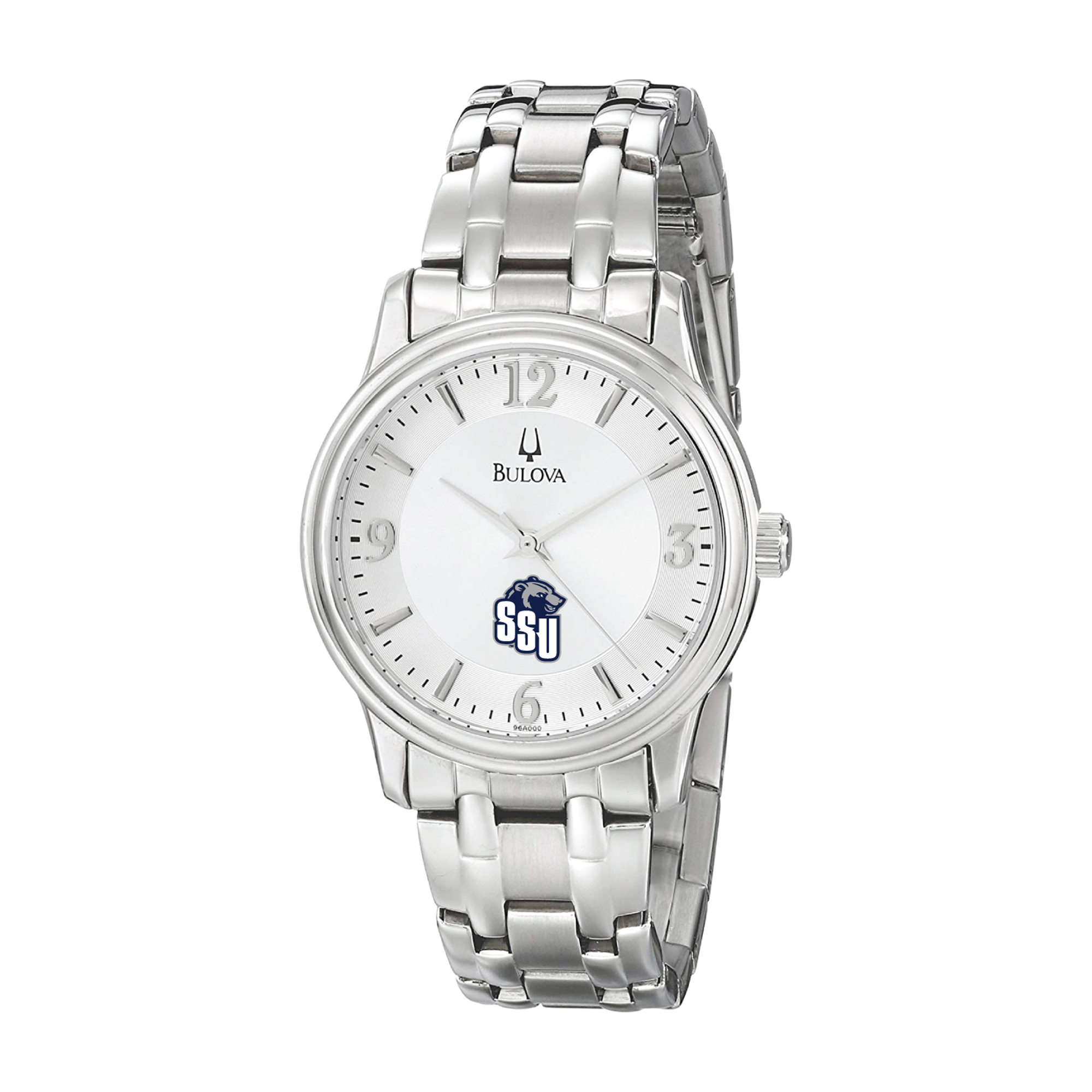 Men's Bulova  Silver Shawnee State Bears Stainless Steel Quartz Watch