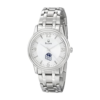 Men's Bulova  Silver Shawnee State Bears Stainless Steel Quartz Watch