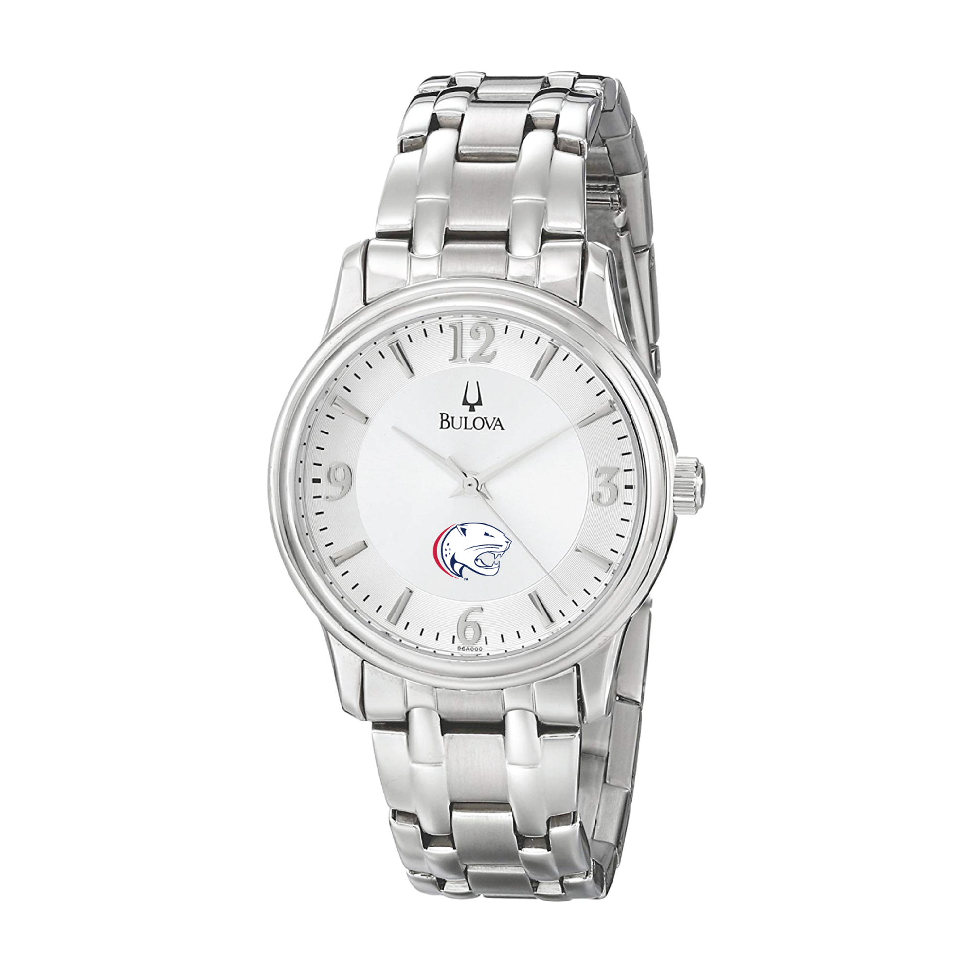 Men's Bulova  Silver South Alabama Jaguars Stainless Steel Quartz Watch