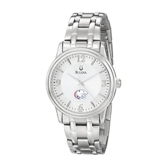 Men's Bulova  Silver South Alabama Jaguars Stainless Steel Quartz Watch