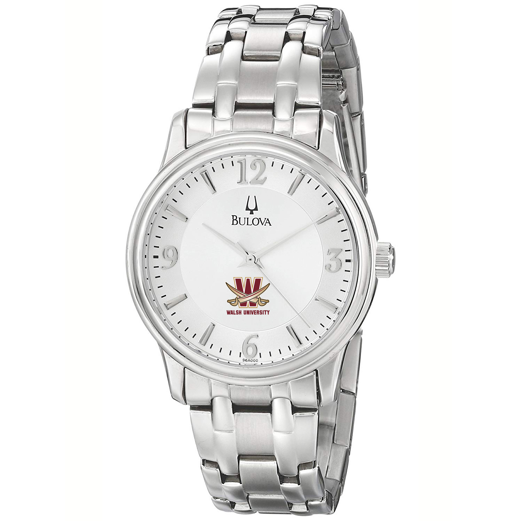 Men's Bulova  Silver Walsh Cavaliers Stainless Steel Quartz Watch